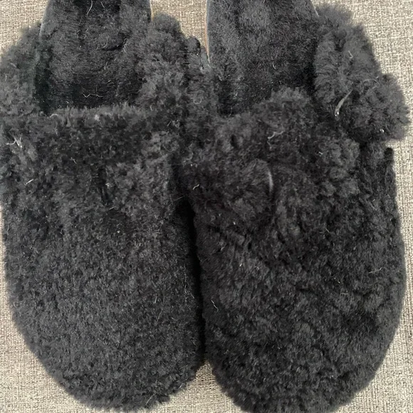 Birkenstock Boston Sherling Real Fur Black Clogs Women Size 7 - Picture 4 of 11